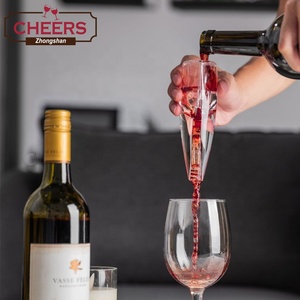 Aireador de vino acrílico transparente, decantador rápido Premium para amantes del vino, con bolsa de viaje de regalo, edición fabricante - Product Image 6