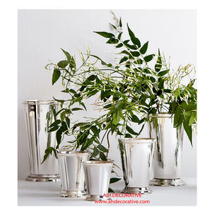 Vase de fleurs fantaisie en acier inoxydable, Vase de fleurs de Table en métal de haute qualité pour la décoration de la maison - Product Image 2