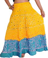 Jupe longue bandeau indienne à paillettes, vêtement de travail, style bohémien, danse du ventre, hanche, Hippie, foulard