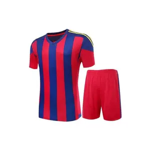 Spain Club Classic Soccer Jersey Tracksuit Blue Red Stripe Long Sleeve Original Football Shirts Uniform Kits