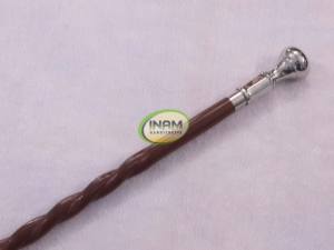 Meilleur article cadeau, bâton de marche en bois de styliste fait à la main avec une belle poignée en laiton - Product Image 4