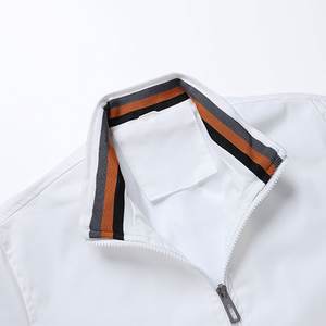 Letterman-Chaqueta de estilo universitario profesional, chaqueta ligera en blanco, informal, deportiva - Product Image 3