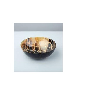 Tazón redondo de cuerno de búfalo natural, tazón de ensalada de cuerno de vaca a precio barato y tazón de cuerno de vaca y buey con forma de modelo más caliente - Product Image 2