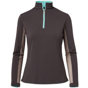 Cool Colors Horse Riding Front Zipper Manches longues Hauts de course de haute qualité Vêtements légers équestres Couche de base unique - Product Image 1