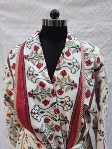 Peignoir Kimono en Tissu Imprimé Personnalisé avec Ceinture à Nouer, Design Réversible, Robe de Bain et Vêtement de Nuit Confortable – Vente en Gros - Product Image 4