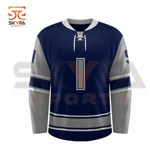 Maillot de Hockey sur glace avec col en v, maillot sur mesure, 100% Polyester, nouvelle collection, offre spéciale - Product Image 4