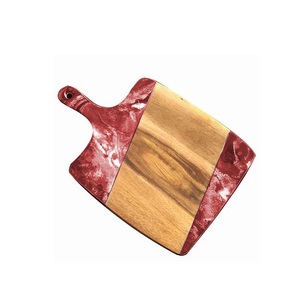Pain Fromage et Légumes Émail Finition Gravé À La Main Designer Planche À Découper En Bois Planche À Découper - Product Image 1