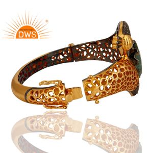 Bracelet traditionnel en argent Sterling, bijou pour femme, pierre précieuse émeraude et pierres précieuses, tendance, création de bijoux - Product Image 4