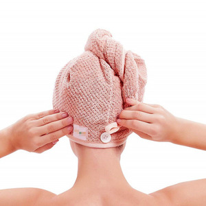 Factory Wholesale Quality Hot Sale Head Wrap <strong>Rapid</strong> Dry <strong>Hair</strong> Turban Super Soft Microfiber Women <strong>Drying</strong> air <strong>Towel</strong> - Product Image 1