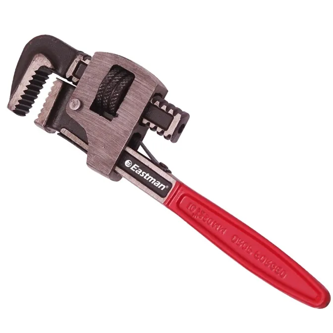 Pipe Wrench E-2048 Stillson Type Light Duty Wrench Hand Tools Box Eastman Cast & Forge Repairing 8" to 48" Red Box,standard OEM