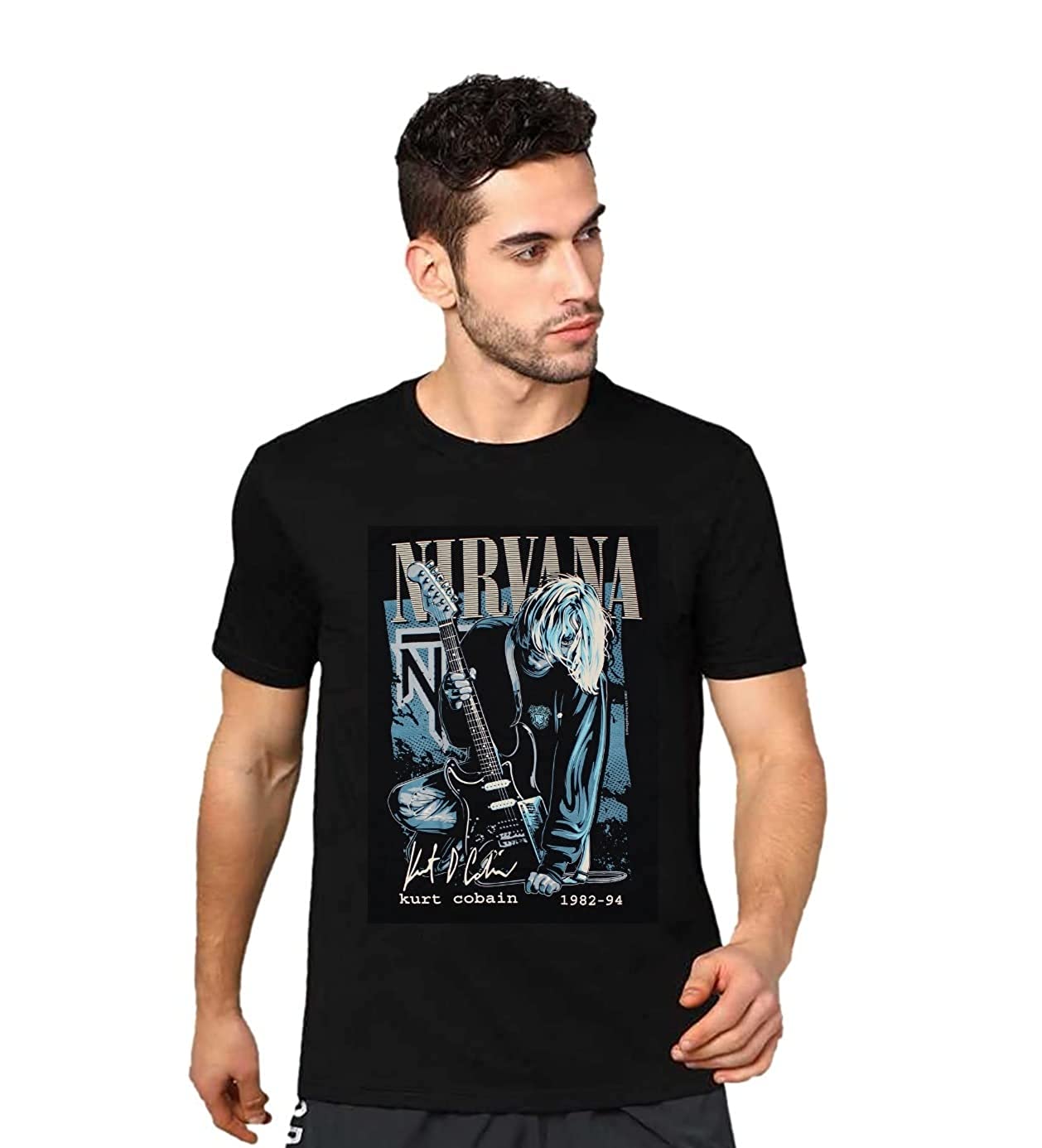 Camiseta En Algodón Estampado Nirvana Camiseta En Algodón Estampado Nirvana
