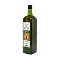 Huile d'olive extra vierge espagnole de première pression à froid, 1L, en bouteille de verre, pour l'assaisonnement et la cuisine