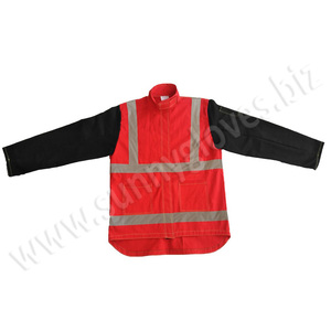 Mejor Precio al por Mayor Chaqueta de Soldadura de Invierno con Cuello de Cuero de Vaca y Guantes Ecológicos Sunny 2021 - Product Image 4