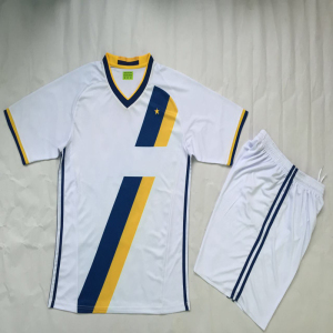 Uniforme de fútbol personalizado de alta calidad, uniforme de fútbol con bordado de sarga, sublimado y aparejos - Product Image 4