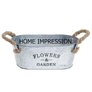 Diseño decoración arte y artesanía elegante Galvanizado Granja Casa Lujo Decoración para el hogar Maceta Jardín Al Aire Libre Hierro galvanizado Maceta forjada - Product Image 5