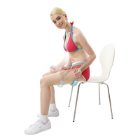 ALLWINWIN MSK02 Bâton de massage - Rouleau de massage musculaire flexible en forme d'engrenage pour les jambes