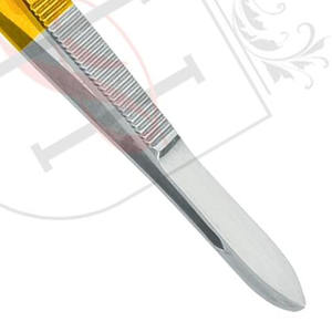 แหนบคีบคิ้วผ้าซาตินสีทองครึ่งหนึ่ง,ฉลากส่วนตัวปลายแหลมแหลมใหม่ล่าสุดฉลากส่วนตัว - Product Image 5