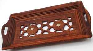 Plateau en bois naturel de conception coupée pour l'usage de cuisine - Product Image 6