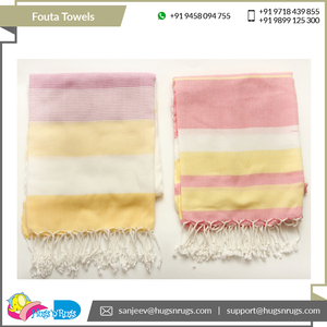 ผ้าขนหนูชายหาด120 300 GSM Fouta จากอินเดียผ้าฝ้ายรีไซเคิลหรือสั่งทำ - Product Image 5