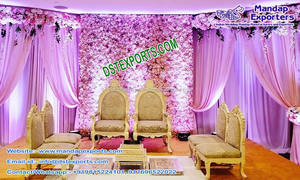 Elegantes Sillas Mandap Bajas de Color Blanco Perla para Bodas Indias, Últimas Sillas Mandap Bajas de Color Blanco Perla para Bodas - Product Image 5