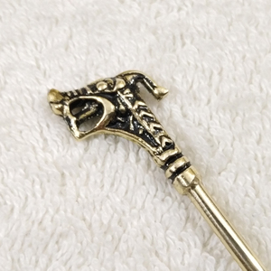 Hebilla de Cinturón Estilo Vikingo Hedeby Oseberg, Material de Cuero y Cobre, Pasador para el Cabello, Barrette de Haithabu - Product Image 3