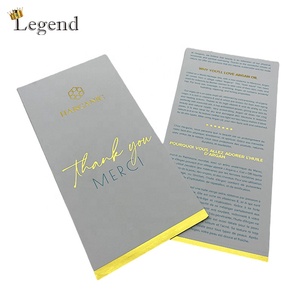 Biglietto di ringraziamento personalizzato in carta con stampa a caldo oro per abbigliamento e regali - Lusso Semplice - Product Image 1