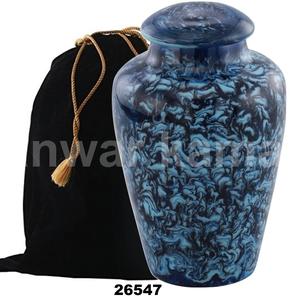 Diseño personalizado y logotipo personalizado Blue Wave Urna de cremación para adultos para cenizas - Product Image 1