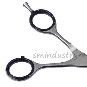 Ciseaux de barbier professionnels vente en gros, 1 pièce, en acier inoxydable 440C, avec repose-doigt réglable (SC03) - Product Image 4