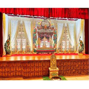 Decoración de Escenario con Temática Manavari del Sur de la India, Decoración para Bodas Hindúes, Diseño de Escenario Manavarai, Decoración para Bodas Sri Lanker - Product Image 1