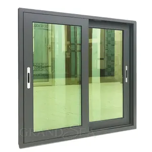 Double Tempered Reflective Glass Aluminium Sliding Windows Economic Price in Pakistan