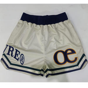 Shorts de basket-ball personnalisés avec logo brodé, culotte rétro décontractée vintage - Product Image 3