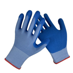 Vente en gros d'usine de gants de construction enduits de latex froissés antidérapants à prise ferme gants mécaniques enduits de latex de sécurité industrielle - Product Image 1