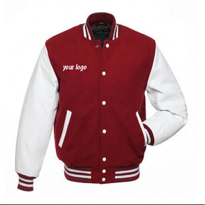 Chaqueta Universitaria de Béisbol para Hombre, 100% Poliéster, Chaqueta Bomber Ligera de Satén con un Solo Botón - Product Image 6