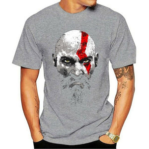 Camiseta de Estilo Formal con Cuello Redondo, Estampada, Transpirable, Antiarrugas, de Tela de Felpa, Hecha de Material de Poliéster/Algodón - Product Image 5