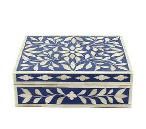 Indian Bone Box Decorative Design Inlay Box Resin and Wooden for <b>Eid</b> <b>Gifts</b> bone jewelry boxes manufacturer by lametierartz - Product Image 4