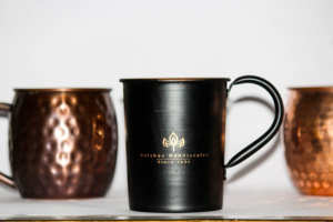 Calidad Premium negro acabado mula de Moscú cócteles beber taza de 100% hecho a mano y de impresión láser - Product Image 4