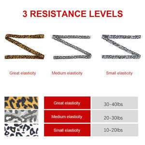 Wholesale Customize Sublimation Printed <b>Long</b> Bans Hip Resistance Band Workout Booty for Women - Product Image 4