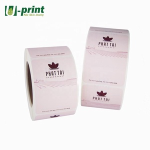 Etiquetas de embalaje pequeñas, paquete de etiquetas personalizadas con impresión de pantalla, logotipo, papel redondo, pegatinas de etiqueta impresas - Product Image 3