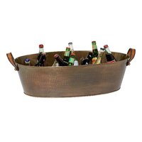 Cuivre Antique Martelé À La Main Conception Grand Seau À Glace Refroidisseur De Vin Baignoire Champagne Métal Seau À Glace Baignoire pour Barware Outils