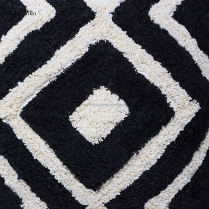 Bohemian <b>Cushion</b> Cover Black Geometric Design Eco-Friendly Cotton Moroccan Floor <b>Cushion</b> <b>for</b> <b>Bed</b> Pillow Covers with Tassel - Product Image 2