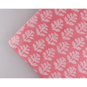 Floral Baby Pink 100% Cotton Quilting Fabric by the yard Hand Block Print Running Sewing Fabric Scarves Decorative Fabric - Product Image 2