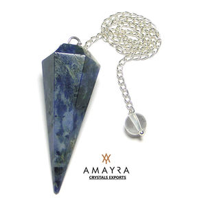 Pierre précieuse Agate Sodalite Pendule Pendules de radiesthésie en gros à vendre Acheter en ligne chez Amayra Crystals Exports India - Product Image 3