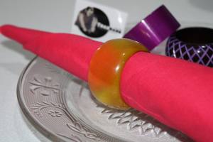 <b>Resin</b> Christmas Napkin <b>Ring</b> Holder Home Hotel Wedding Restaurant Woven Rattan Manufacturer Napkin <b>Rings</b> in Woven Rattan Material - Product Image 3