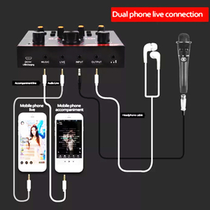 V9-PLUS con control remoto, <span class=keywords><strong>tarjeta</strong></span> <span class=keywords><strong>de</strong></span> <span class=keywords><strong>sonido</strong></span> Bluetooth, dispositivo <span class=keywords><strong>de</strong></span> transmisión en vivo, micrófono capacitivo para ordenador móvil disponible - Product Image 6