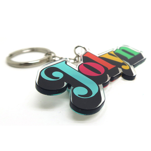 Porte-clés breloques en acrylique découpé au laser mignon Anime imprimé personnalisé - Product Image 5