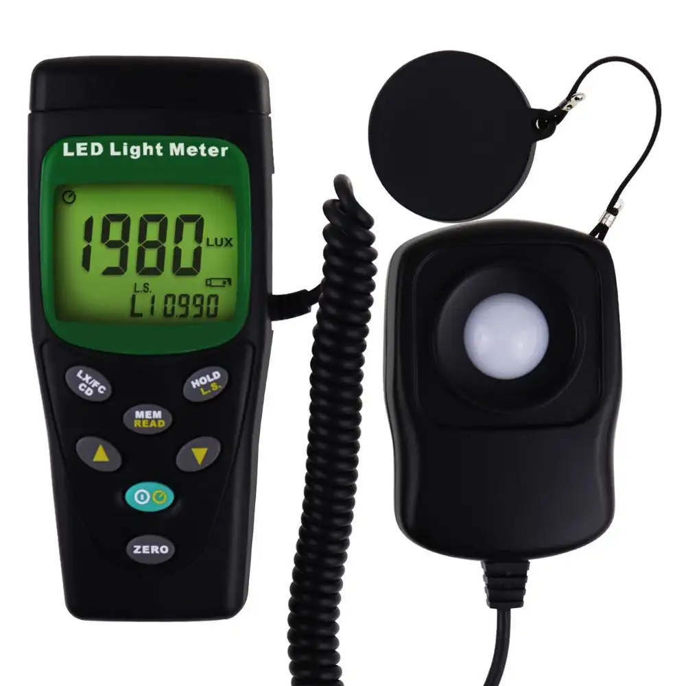 Handheld Lux Meter Photometer Lux/Fc Led Light Meter Met Bereik Tot 400000 Lux 40000 Fc Professionele Verlichtingssterkte meter