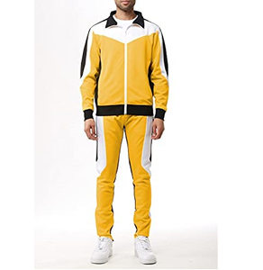 ชุดวอร์มสไตล์สตรีทสำหรับผู้ชาย,ชุดวิ่งกางเกงวอร์มหลากสีแบบมีซิปสำหรับผู้ชายปี2022 - Product Image 5