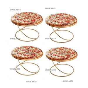 Présentoir à pizza en fer et en bois Design fabuleux Support de service à pizza de taille personnalisée avec qualité supérieure - Product Image 6