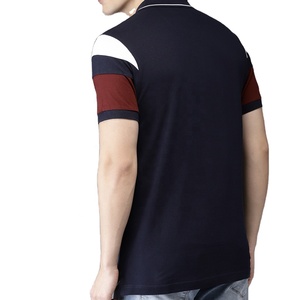 T-shirts polo de dernière couleur pour hommes Polo brodé personnalisé T-shirt polo 100% coton avec col et manchette motif imprimé décontracté - Product Image 4