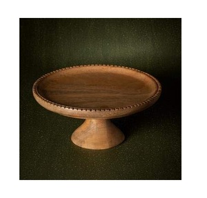 Plateau de service rond en matériau naturel Plaque de centre de table en bois pour décoration de mariage Cupcake et porte-dessert - Product Image 2